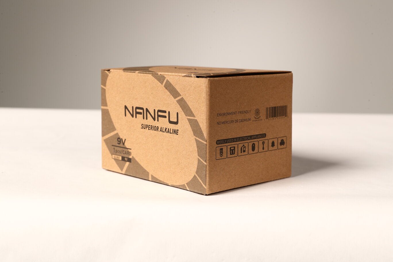 Box of Nanfu 10x 9V1 Alkaline Batteries - Nanfuusa