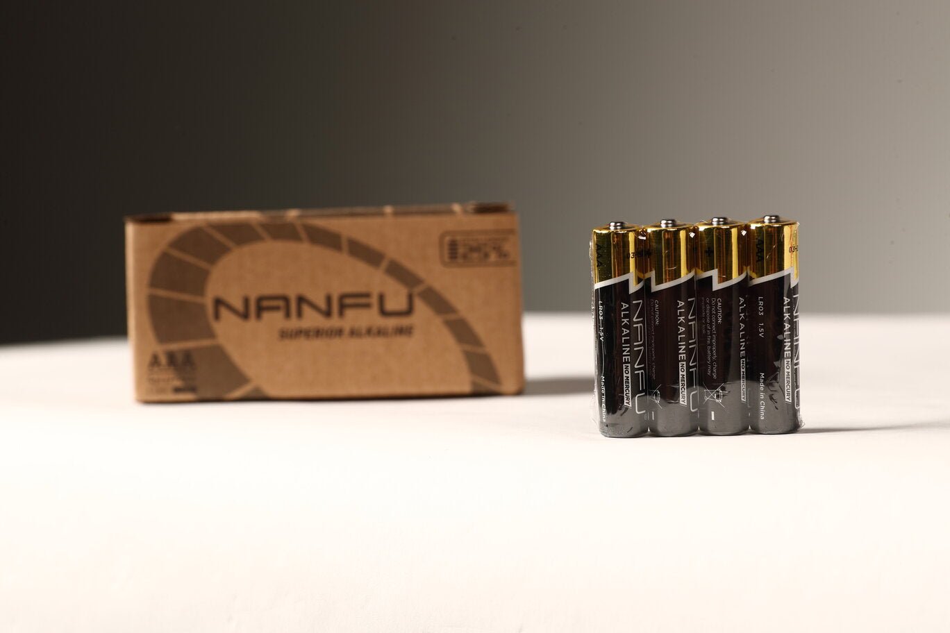 Box of Nanfu Alkaline 1.5V AAA4 in Plastic Pack - Nanfuusa