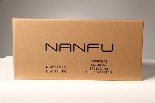 NANFU AA Alkaline Batteries 1.5V 8 Pack, 480 pack per case - Nanfuusa