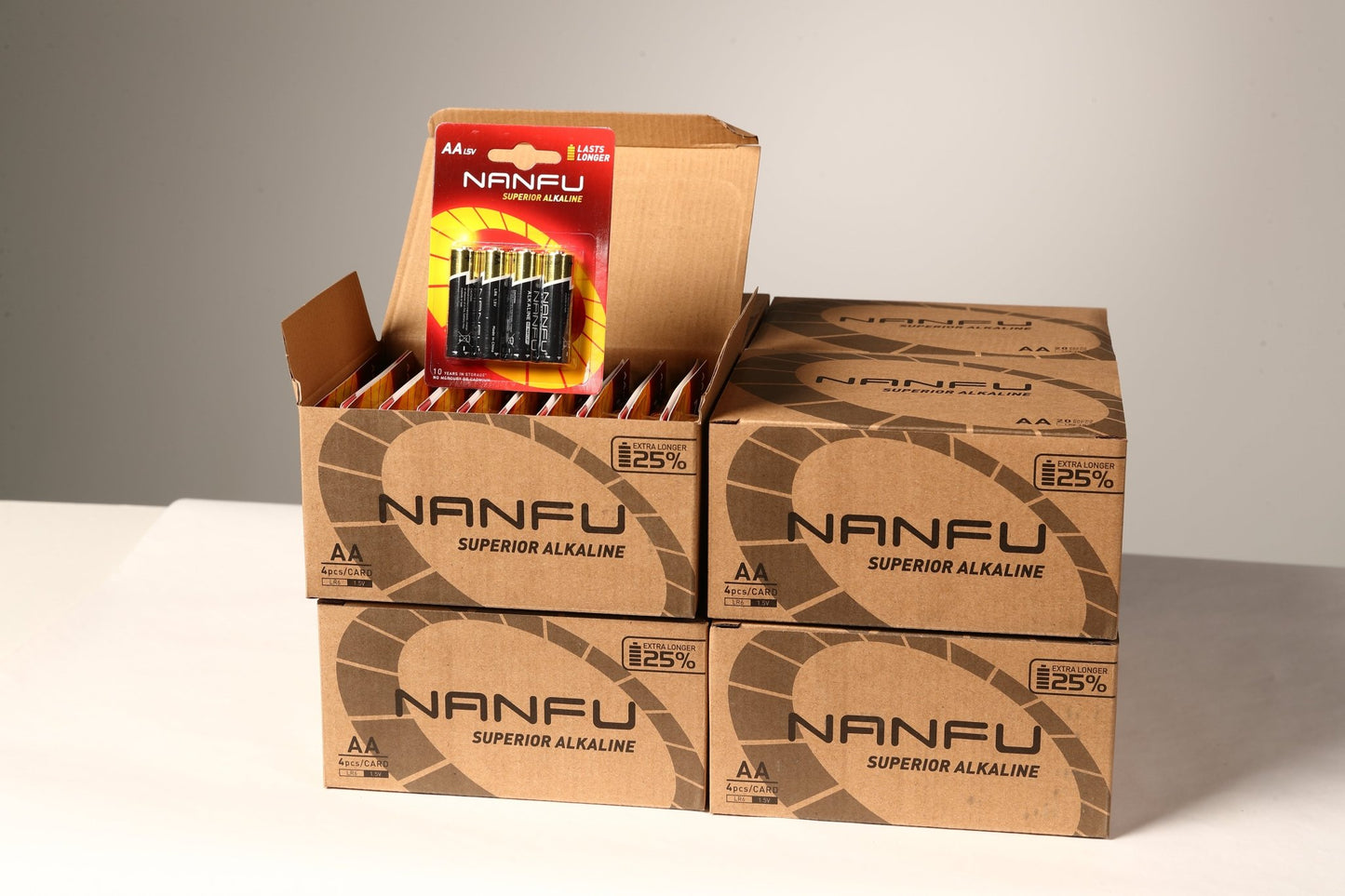 NANFU AA Alkaline Batteries 4 Pack - Nanfuusa