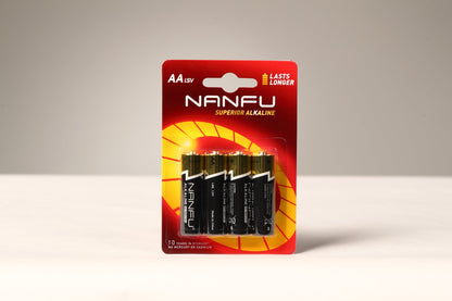 NANFU AA Alkaline Batteries 4 Pack - Nanfuusa