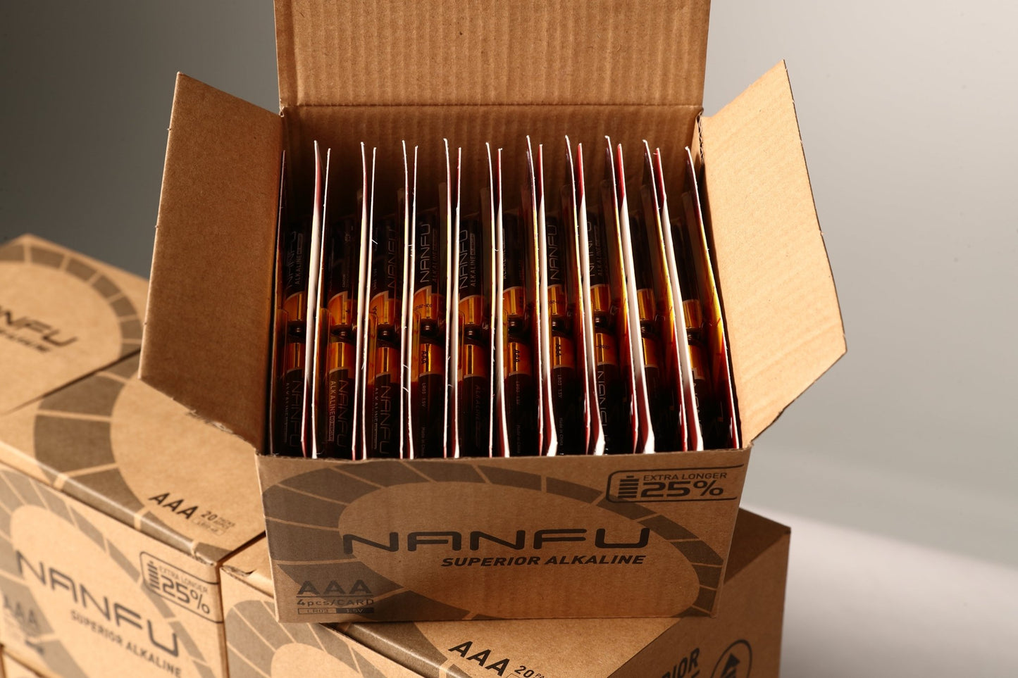 NANFU AAA Alkaline Batteries 160x AAA4 Pack per case - Nanfuusa