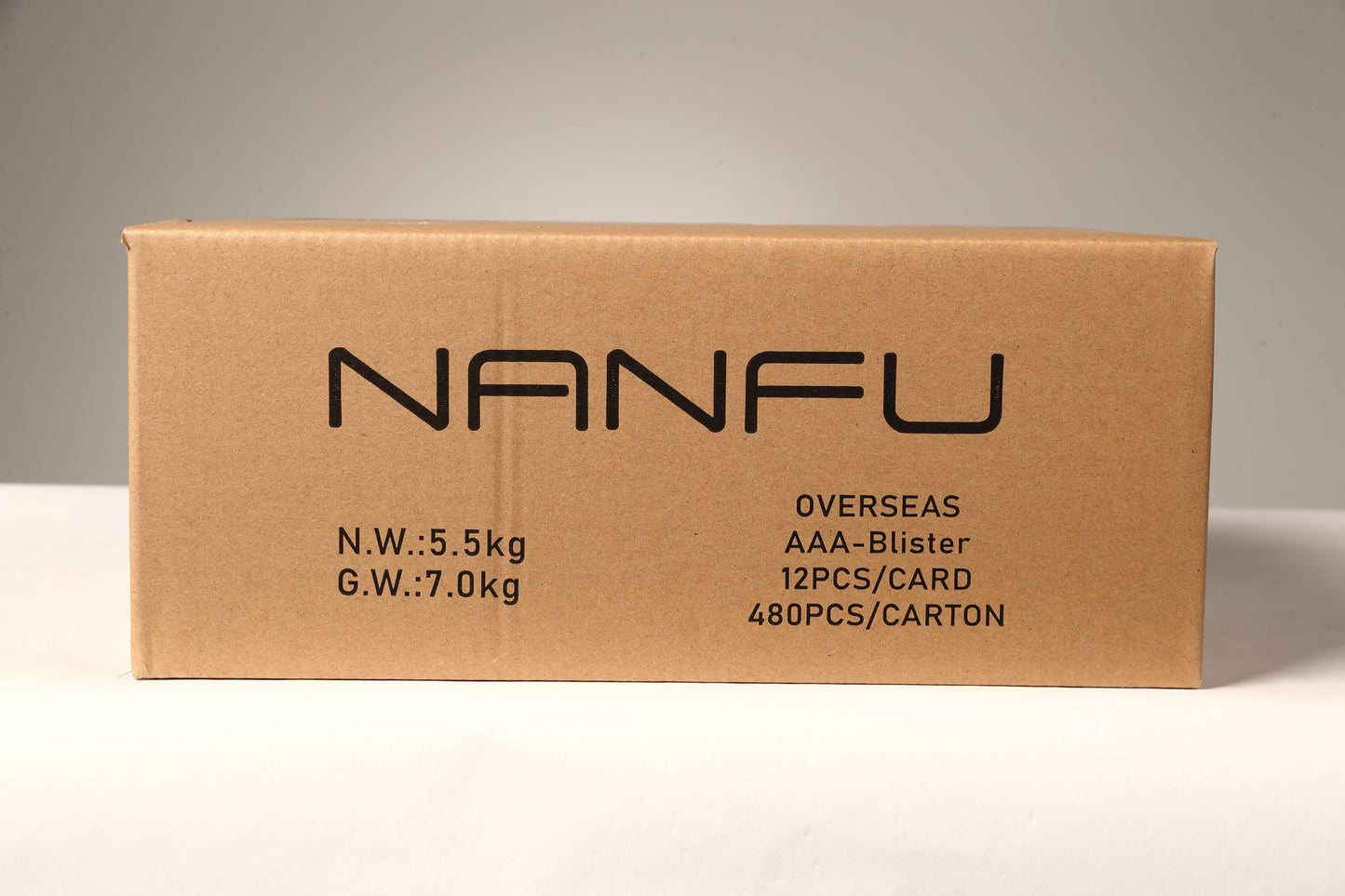 Nanfu Alkaline 1.5V AAA Batteries 12 Blister Pack Case - Nanfuusa