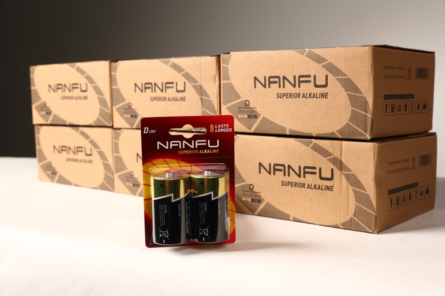 NANFU D Alkaline Batteries 2 Pack - Nanfuusa