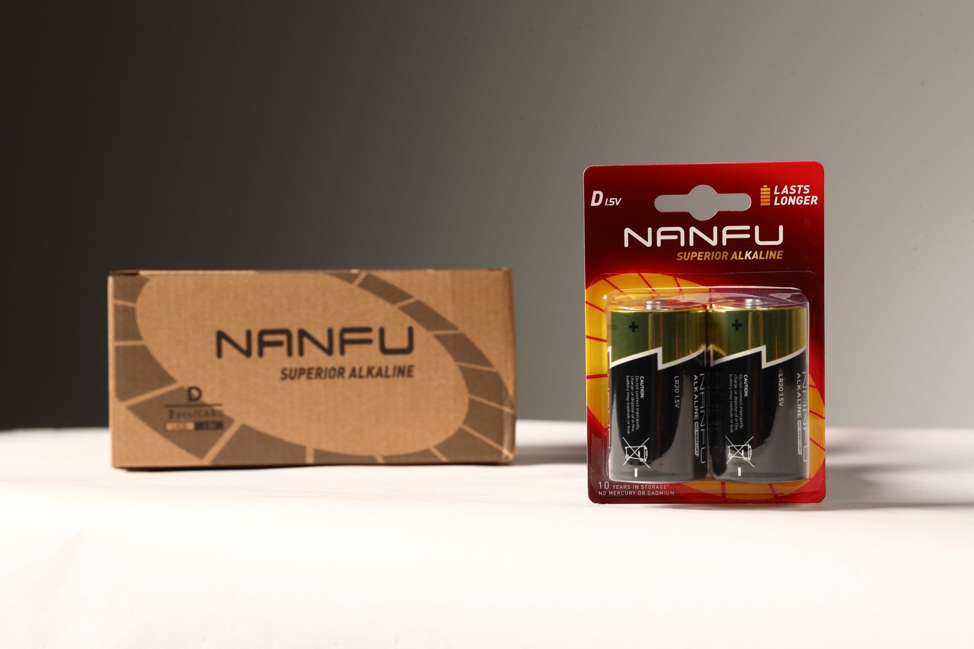 NANFU D Alkaline Batteries 2 Pack - Nanfuusa