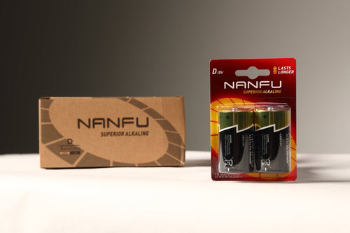 NANFU D Alkaline Batteries 2 Pack Case - Nanfuusa