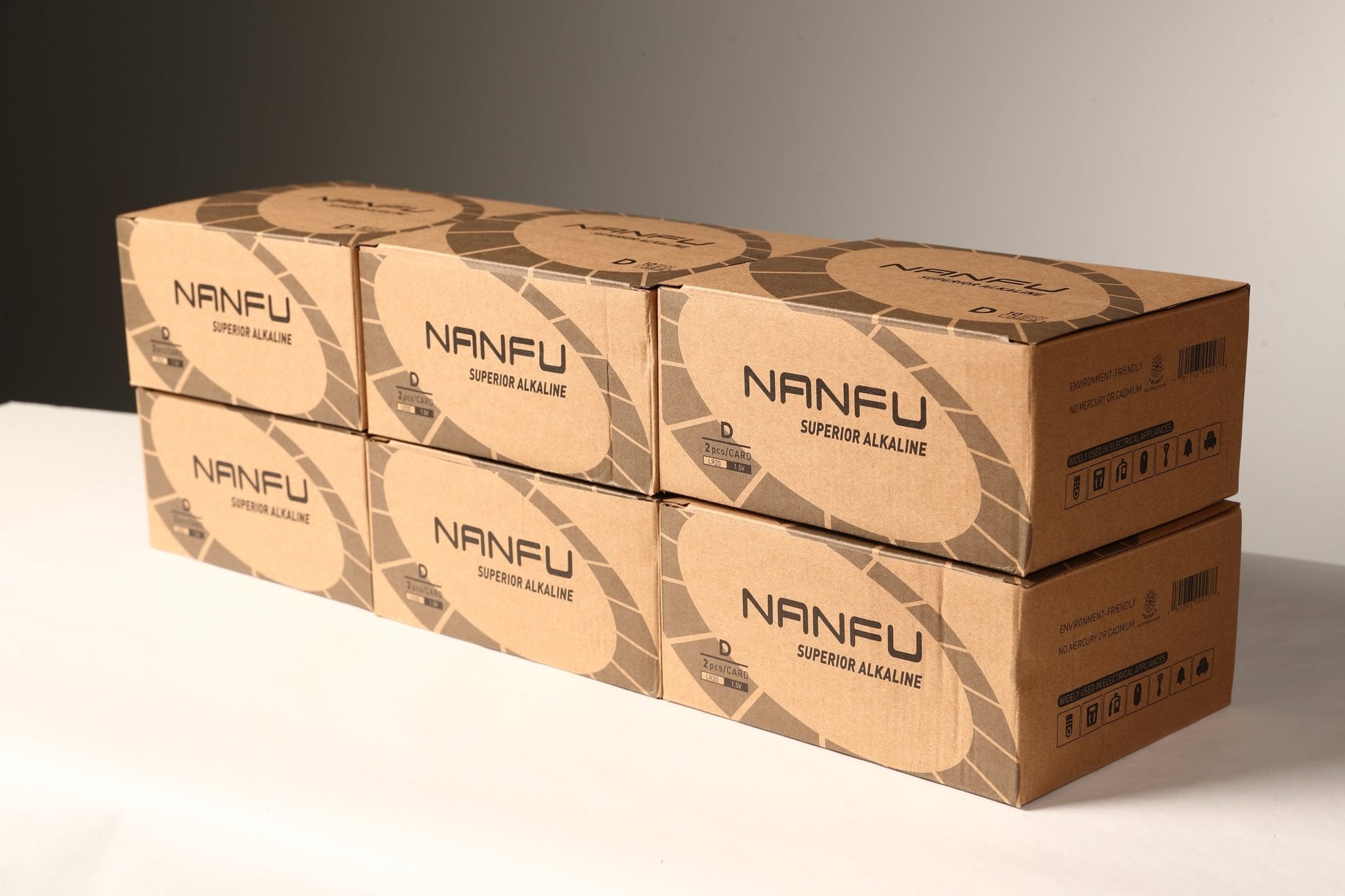 NANFU D Alkaline Batteries 2 Pack Case - Nanfuusa